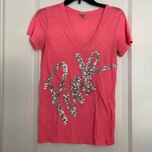 PINK sequin top